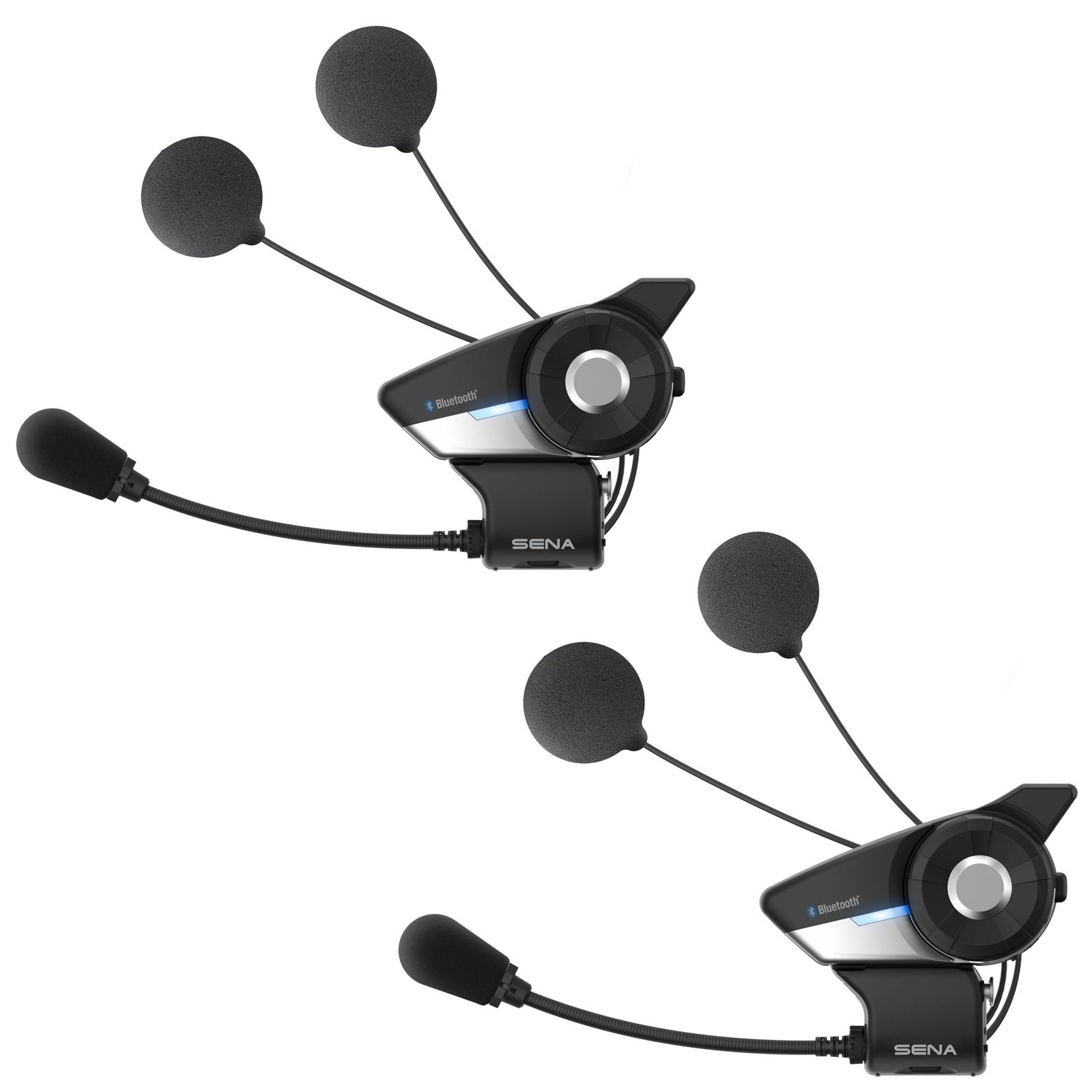 SENA 20S Evo Doppelset inkl. HD-Lautsprecher- Bluetooth Kommunikationssystem für Motorräder-