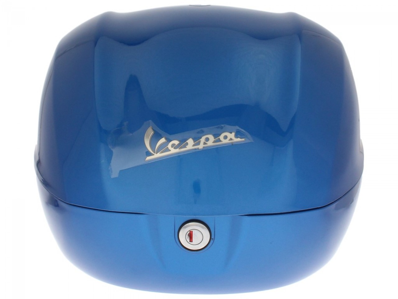 Topcase Kit 32L blau (261/A), Rückenpolster schwarz für Vespa Sprint / Primavera