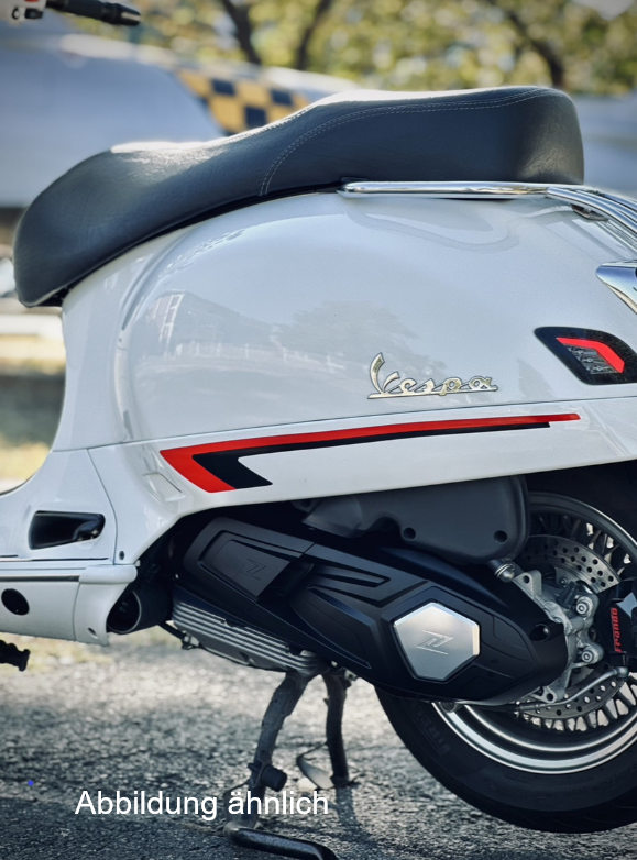 Abdeckung für Variodeckel ZELIONI für Vespa GTS/​GTS Super/​GTV HPE 300ccm, rot