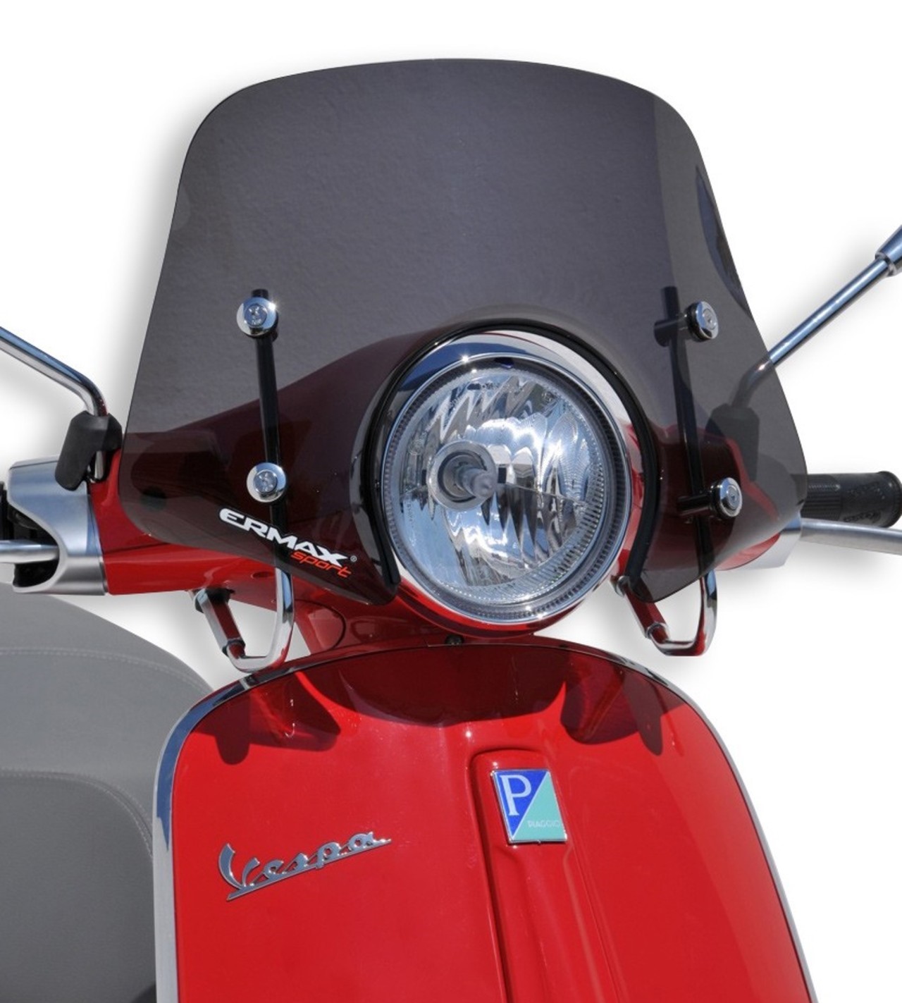 Windschild ERMAX Piccolo H 300 mm für Vespa Primavera 50-150ccm 2T/​4T, klar