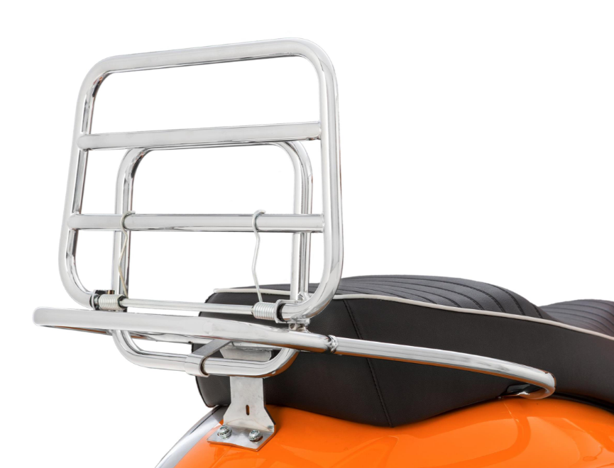 Gepäckträger hinten für Vespa GTS /​GTS Super /GTV /​GT 60, 125-300ccm, klappbar, chrom
