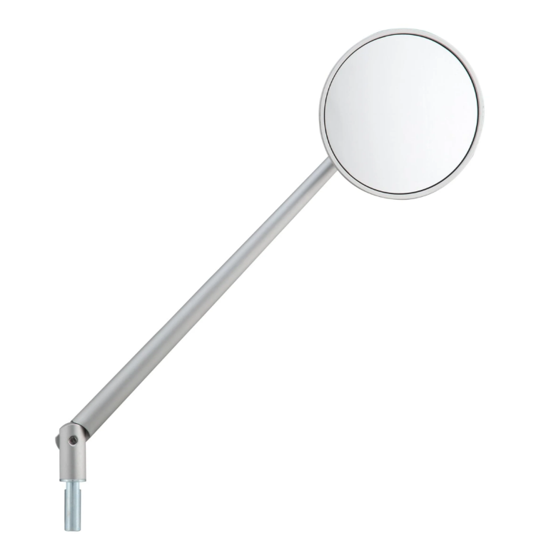 Standard Spiegel für Vespa, Rechtsgewinde, silber matt