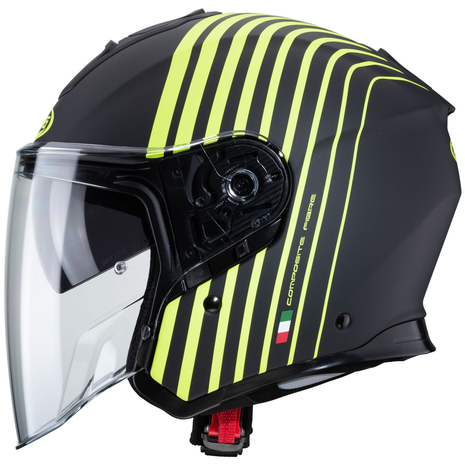 Caberg Helm Flyon Bakari, matt-schwarz/fluo-gelb