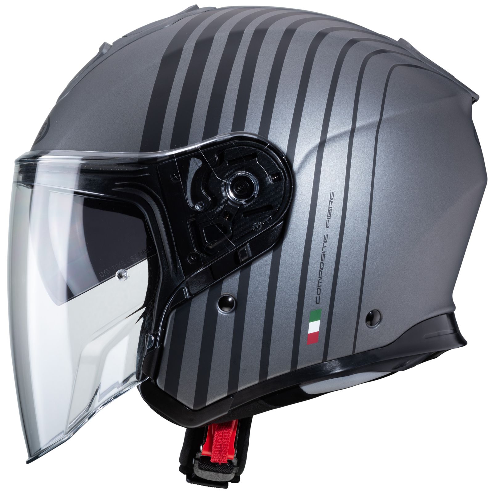 Caberg Helm Flyon Bakari, matt-gun/schwarz