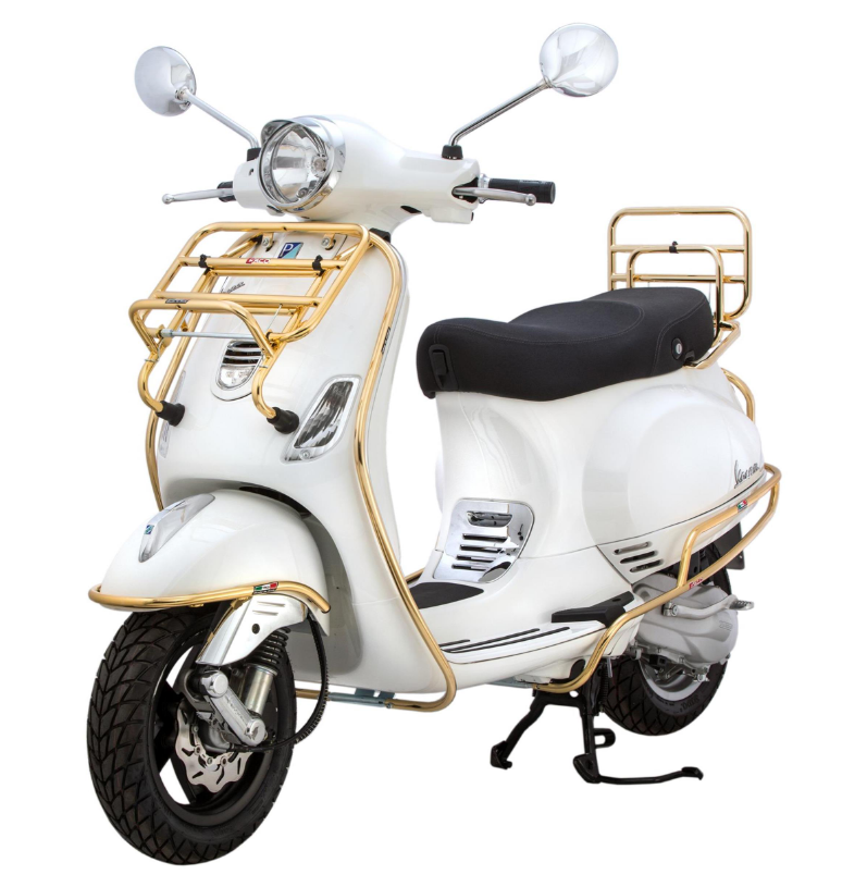 Sturzbügel Seitenhaube für Vespa LX/​LXV 50-150ccm, gold