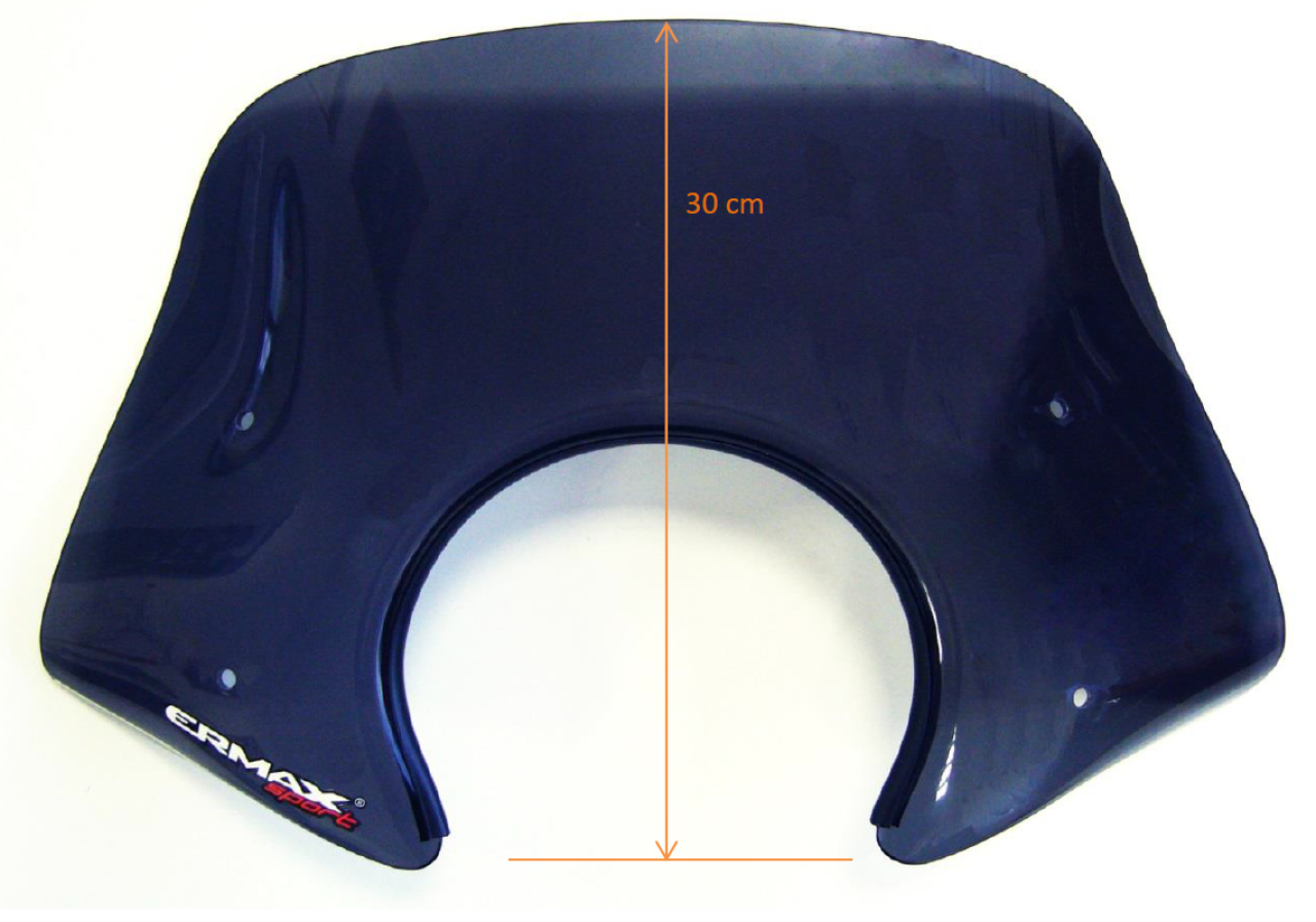 Windschild ERMAX Piccolo H 300 mm für Vespa Primavera 50-150ccm 2T/​4T, getönt