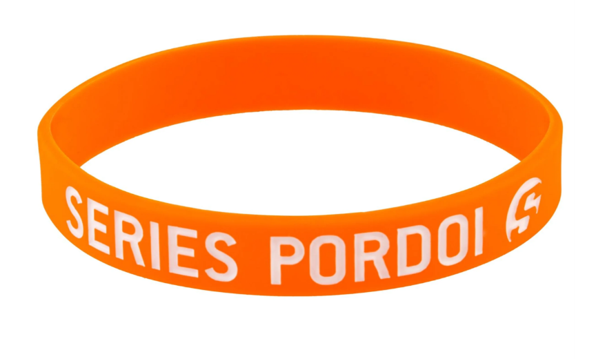 Gummiband "SERIES PORDOI"  für Kotflügelnippel, orange