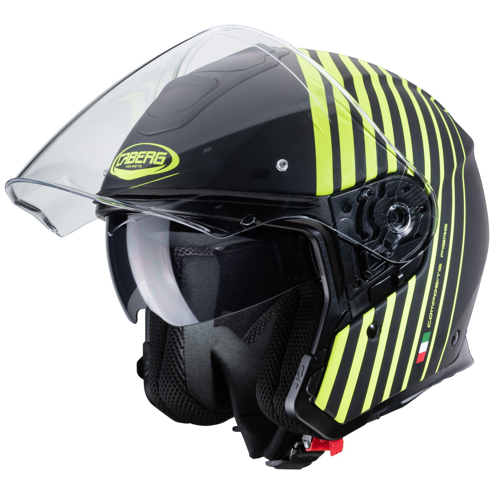 Caberg Helm Flyon Bakari, matt-schwarz/fluo-gelb