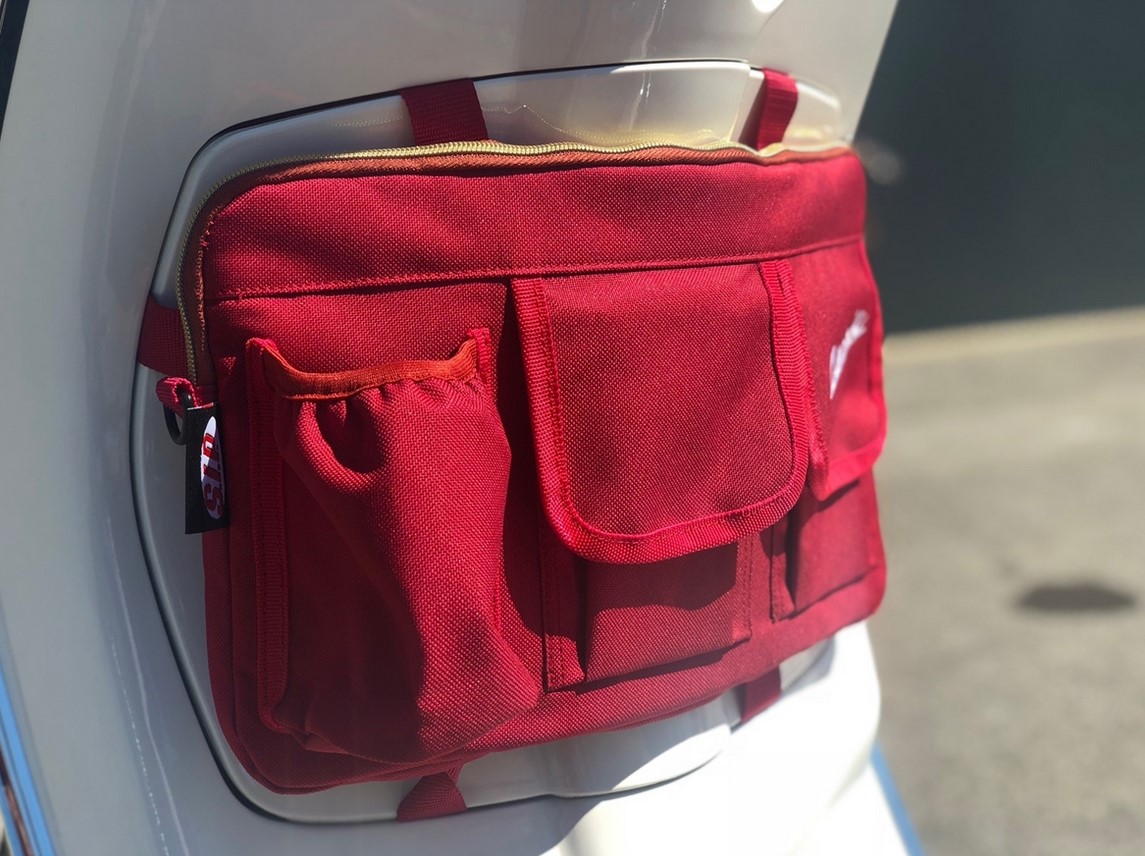 Tasche "Classic" für Gepäckfach/Handschuhfach Vespa - rot, Nylon