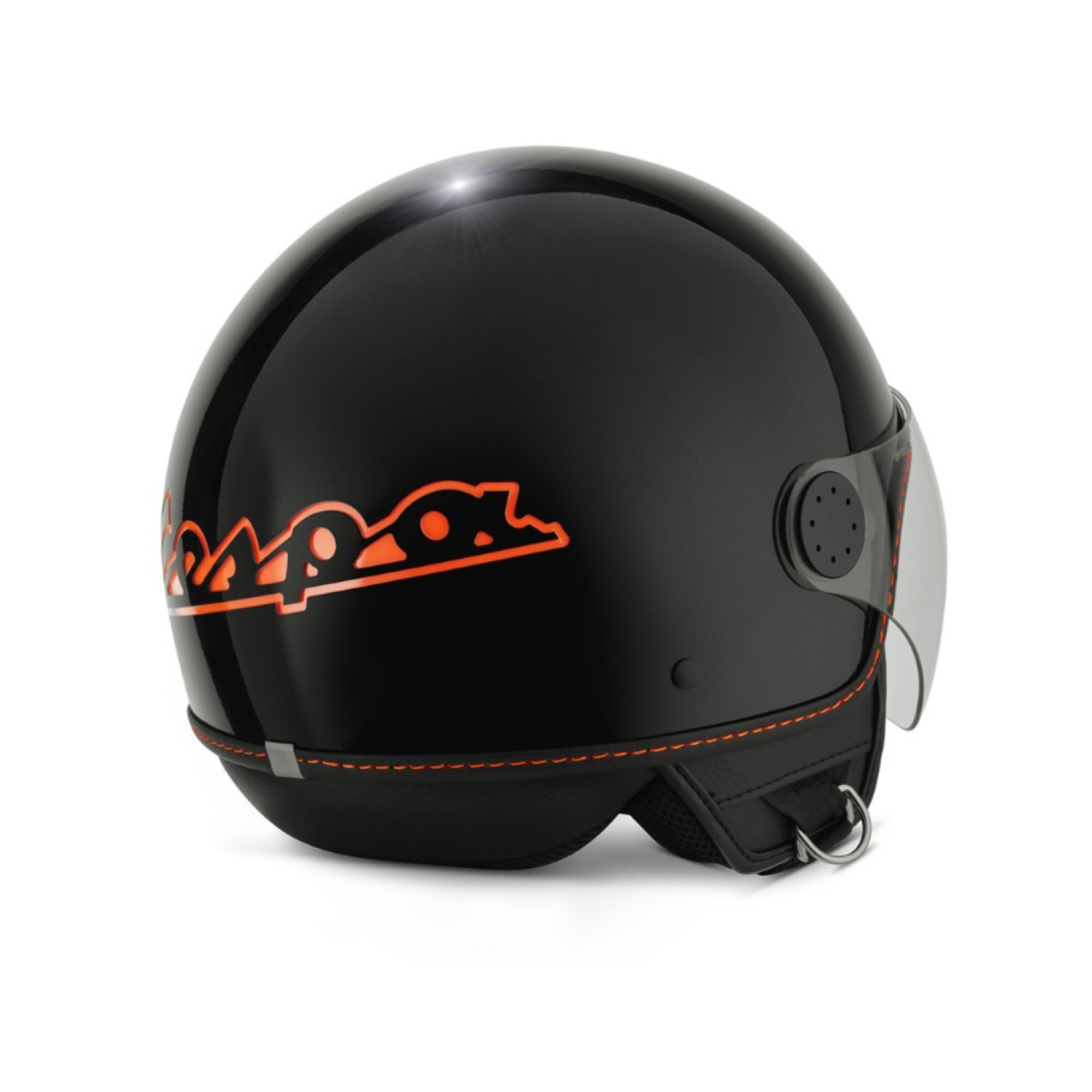 Vespa Jethelm Visor 4.0 schwarz / orange