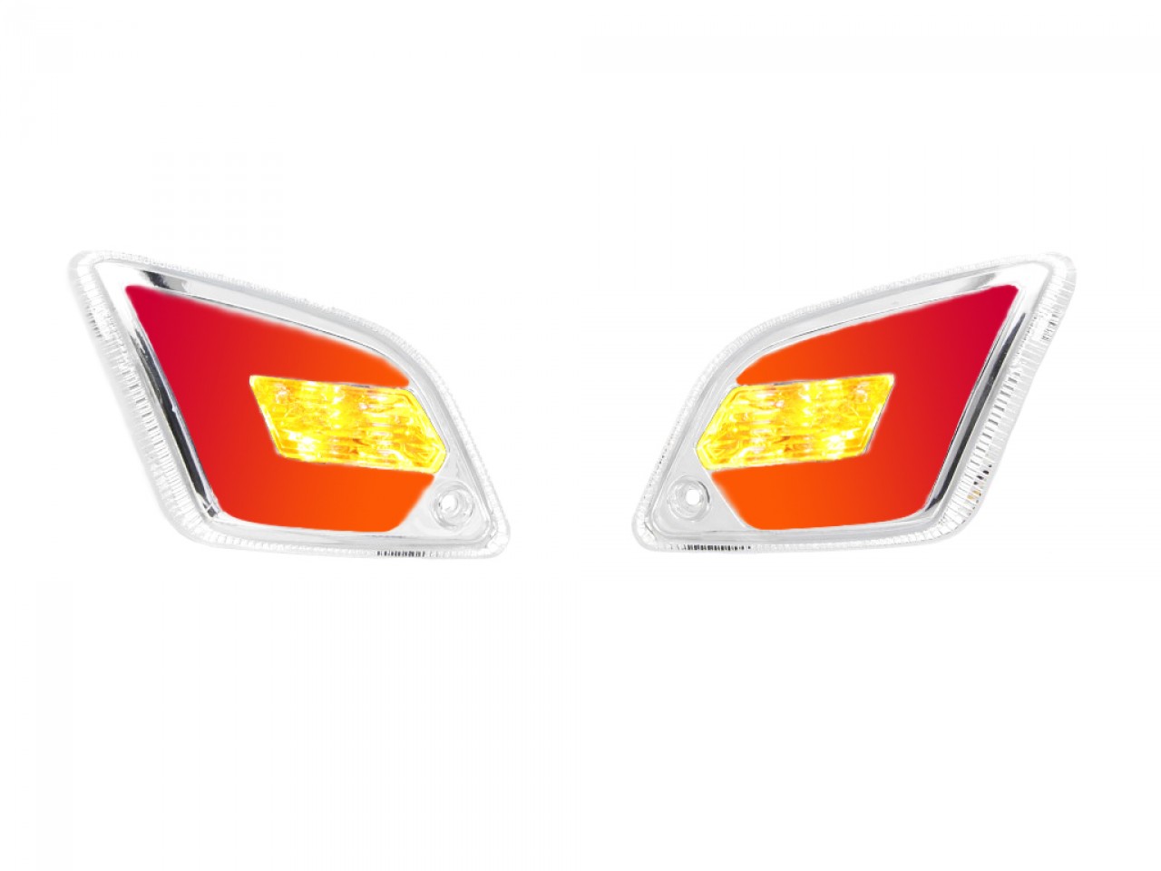 LED Blinkersatz hinten, klar für Vespa GT, GTL, GTV, GTS 125-300 (2014-2018)