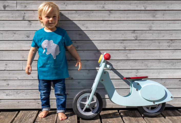 Kinderroller "Scooter" Laufrad, mintgrün