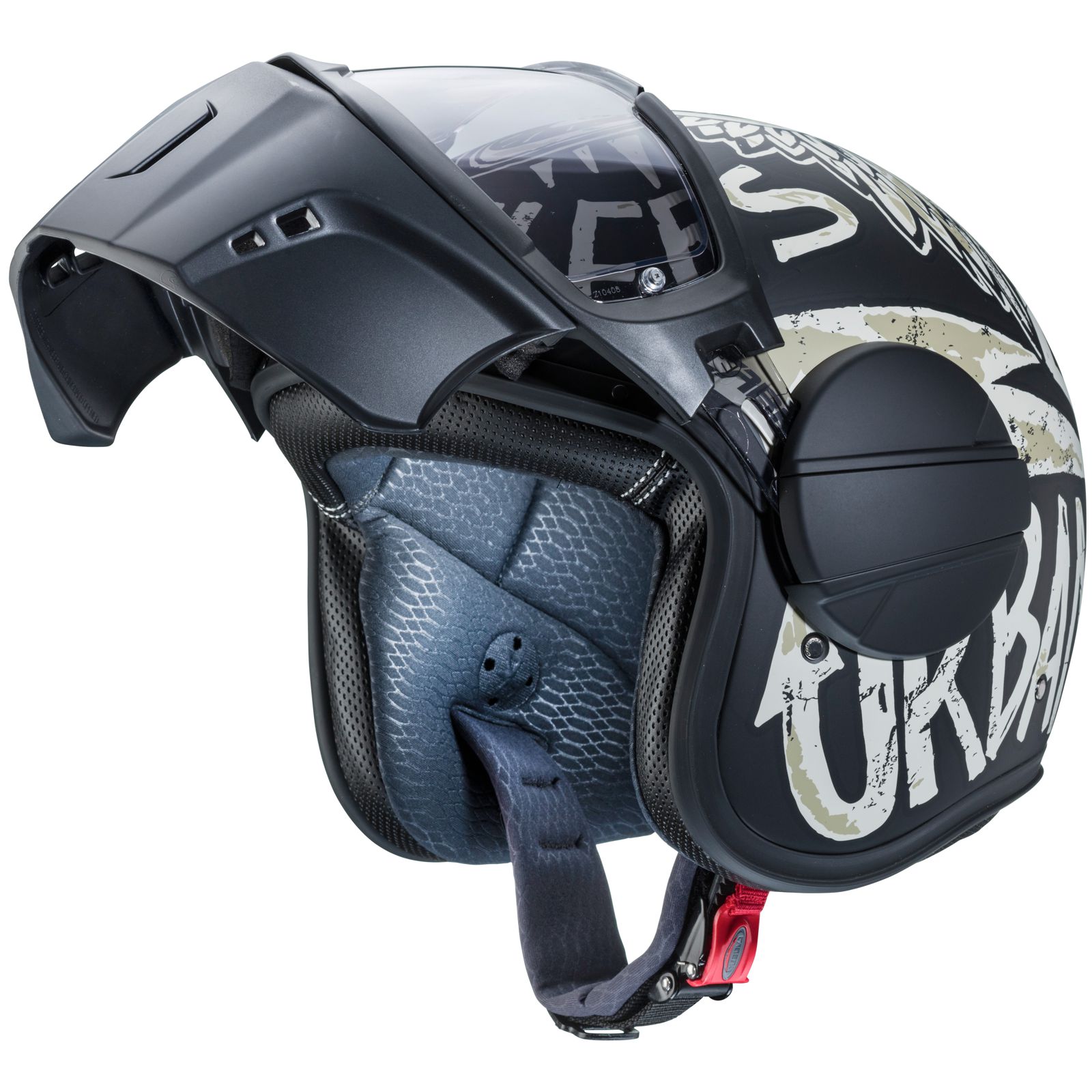 Caberg Helm Ghost Nuke, matt-schwarz/grau