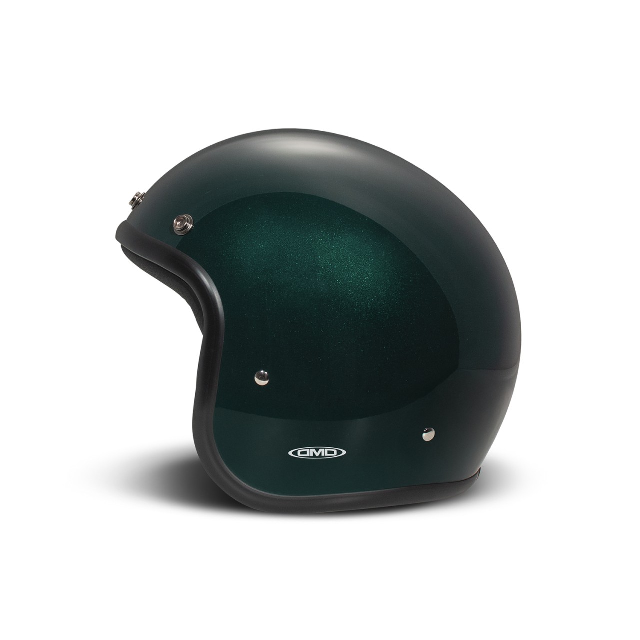 DMD Jethelm Retro, grün, glitter, Deep Green, Fiberglas, ECE 22.06