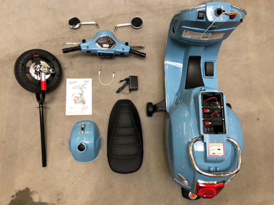 Kinderroller Vespa GTS elektrisch 12V