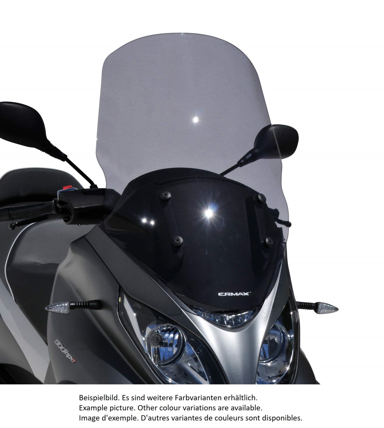 Windschild ERMAX für Piaggio MP3 400 HPE (-22), getönt/light black