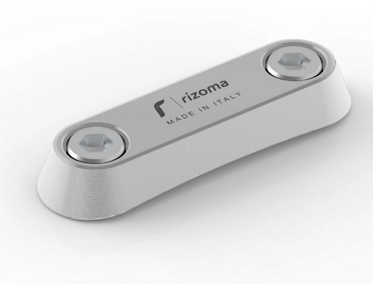 Abdeckung Gewinde RIZOMA Haltebügel Sozius für Vespa GTS/​GTS Super/​GTV/Primavera, silber