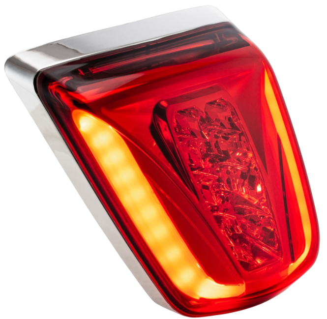 Rücklicht LED rot für Vespa Primavera/​Sprint 50-150ccm, Rand - chrom