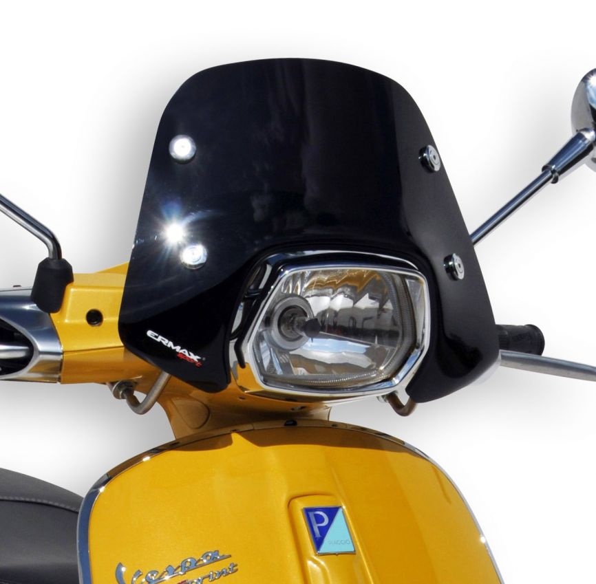 Windschild Ermax Piccolo für Vespa Sprint - schwarz