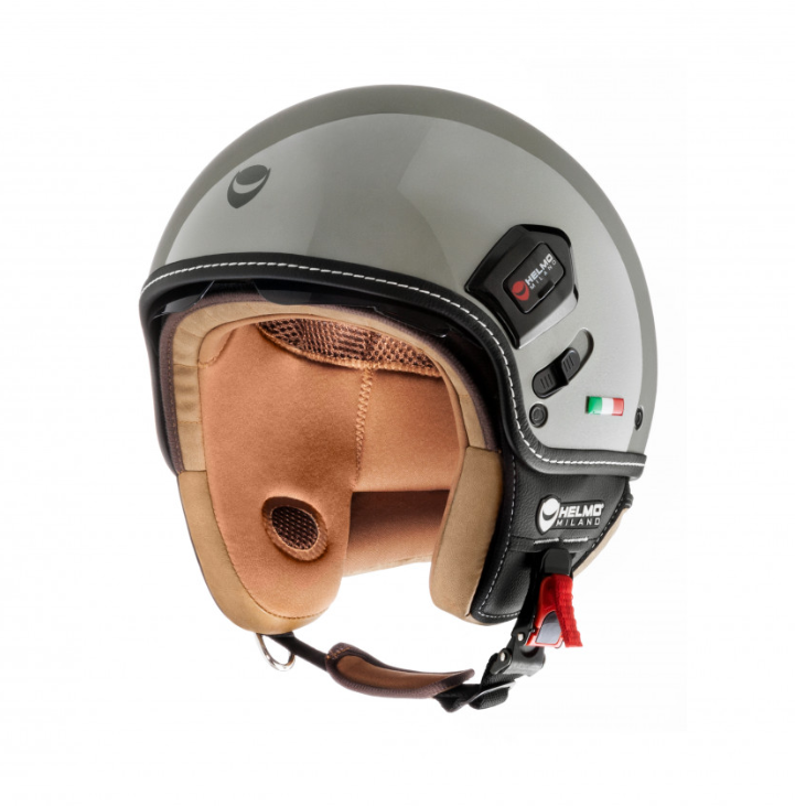 Helmo Milano Demi Jet, Puro Premium, grau glänzend