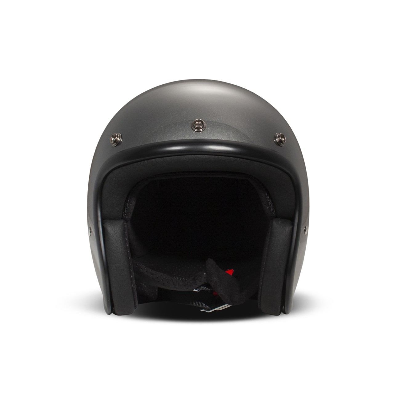 DMD Jethelm Retro, grau, glänzend, Metallic Grey, Fiberglas, ECE 22.06
