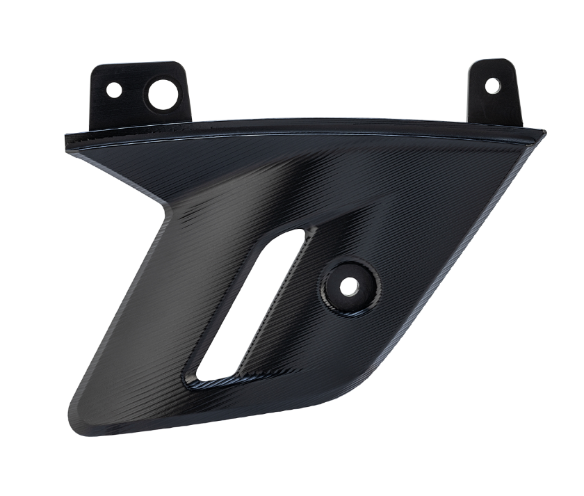 Gabelverkleidung für Vespa GTS/​GTS Super 125/​300ccm (`22-), Alu, schwarz eloxiert