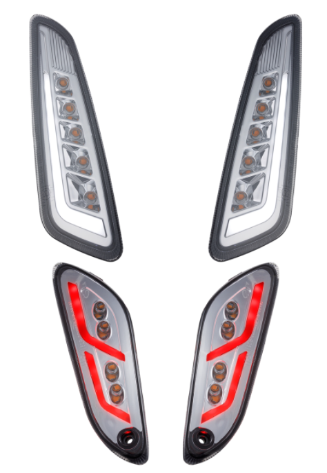 Blinker Kit vorne & hinten für Vespa Primavera/​Sprint 125-150ccm 2T/​4T AC, getönt