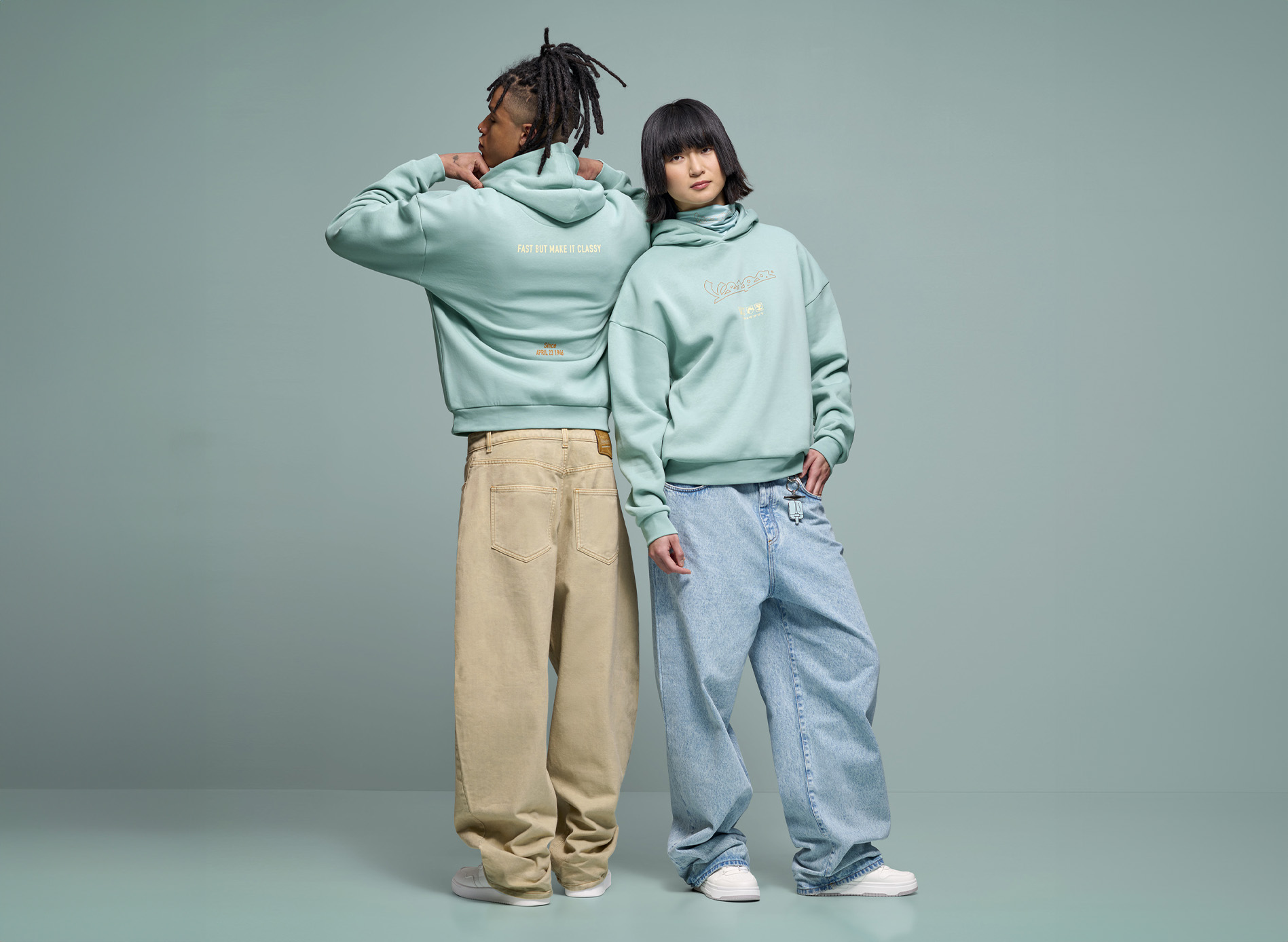 Vespa Hoodie Origin grün DEC-Kollektion