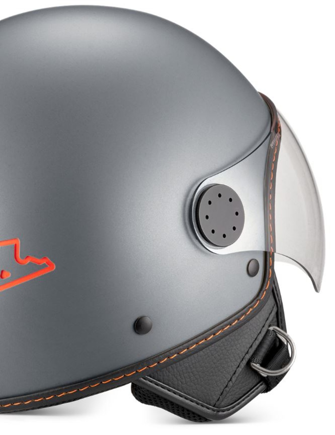 Vespa Jethelm, Vespa Visor LangHe, grau/titanium (707/C)