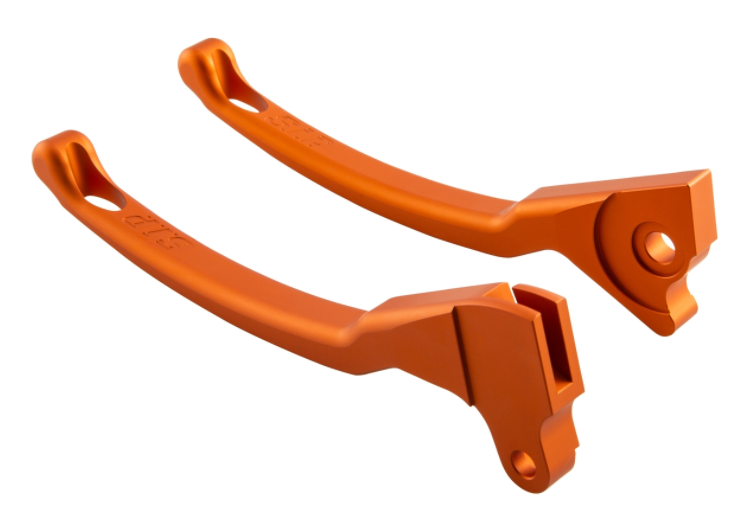 Sporthebel Set Bremse links/rechts für Vespa LX/​LXV/​S/​Primavera/​Sprint 50-150ccm, orange matt