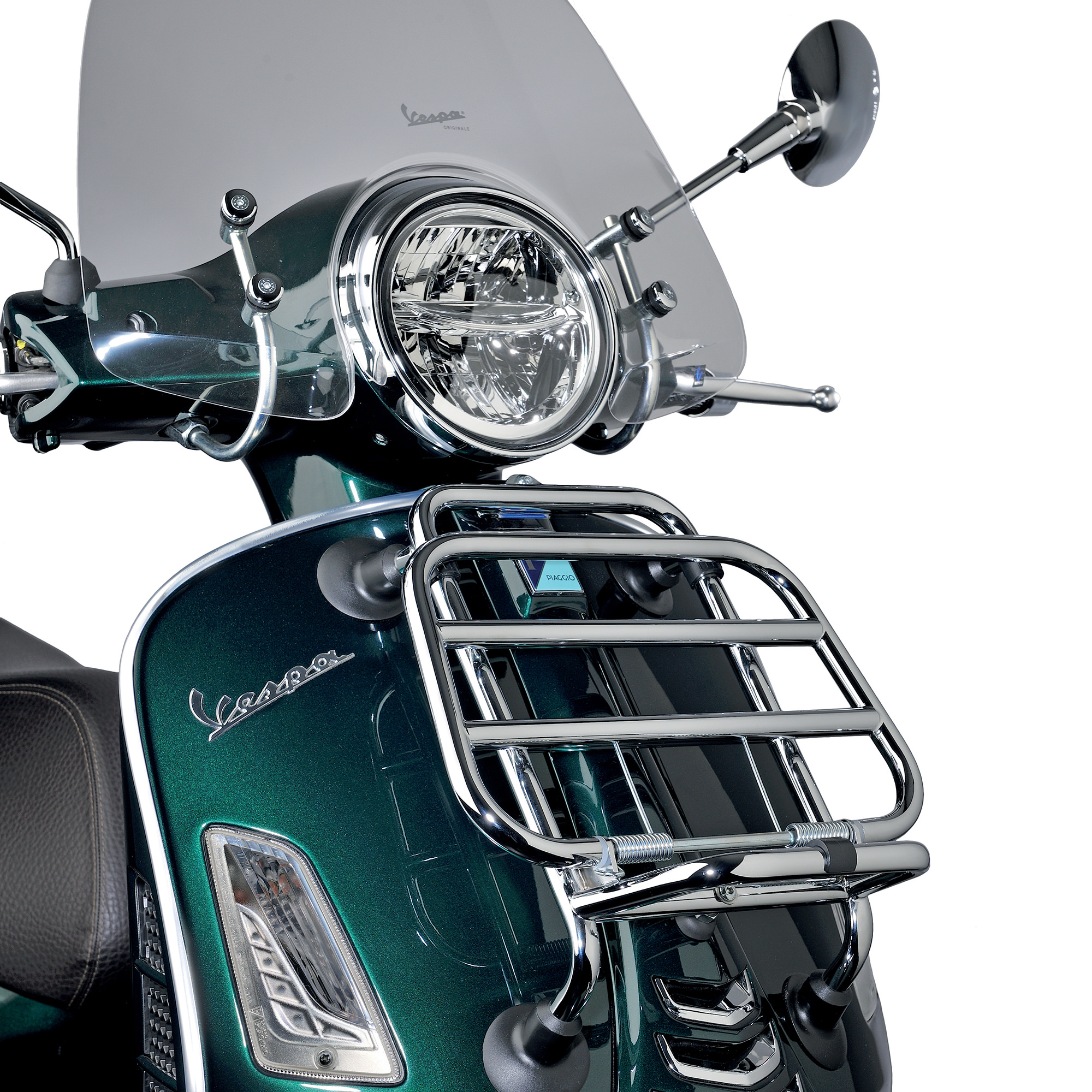 Front Klapp-Gepäckträger Chrom für Vespa GTS original Vespa