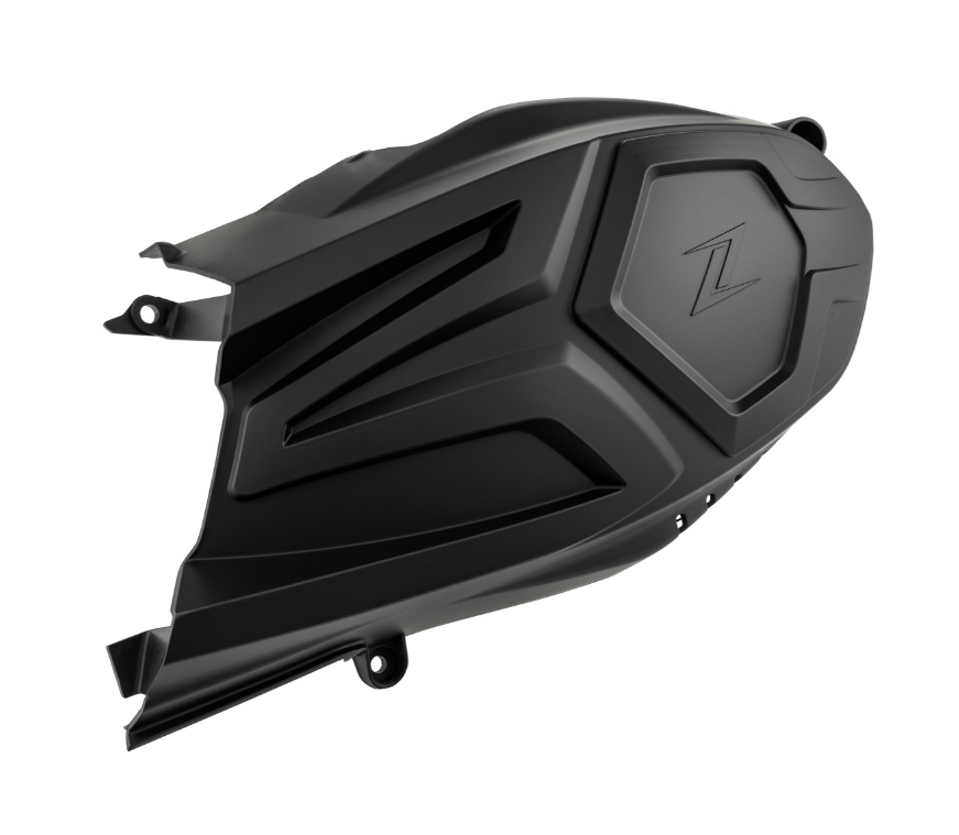 Abdeckung Variodeckel ZELIONI für Vespa GTS/​GTS Super/​GTV HPE 300ccm, schwarz matt