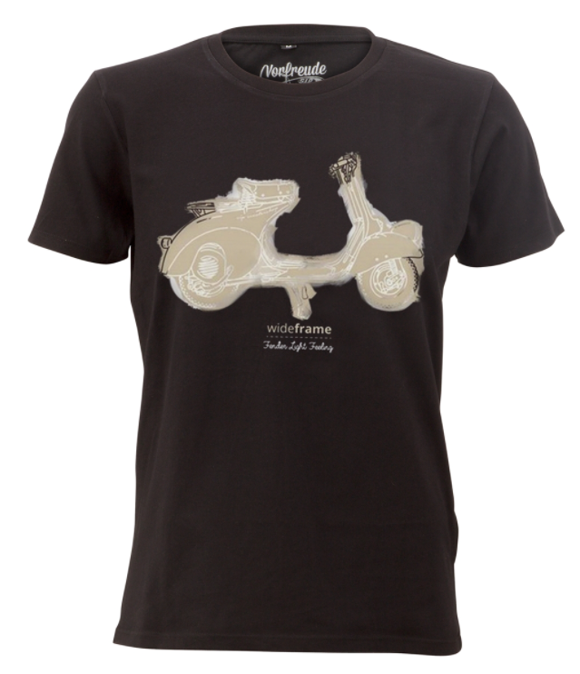 T-Shirt "Faro Basso Fender Light Feeling", Herren schwarz stone washed
