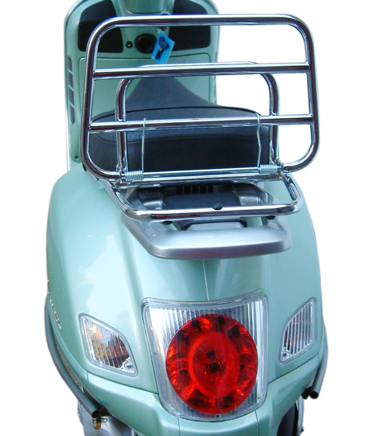 Gepäckträger hinten für Vespa GT /​GT L 125/​200ccm, klappbar, chrom