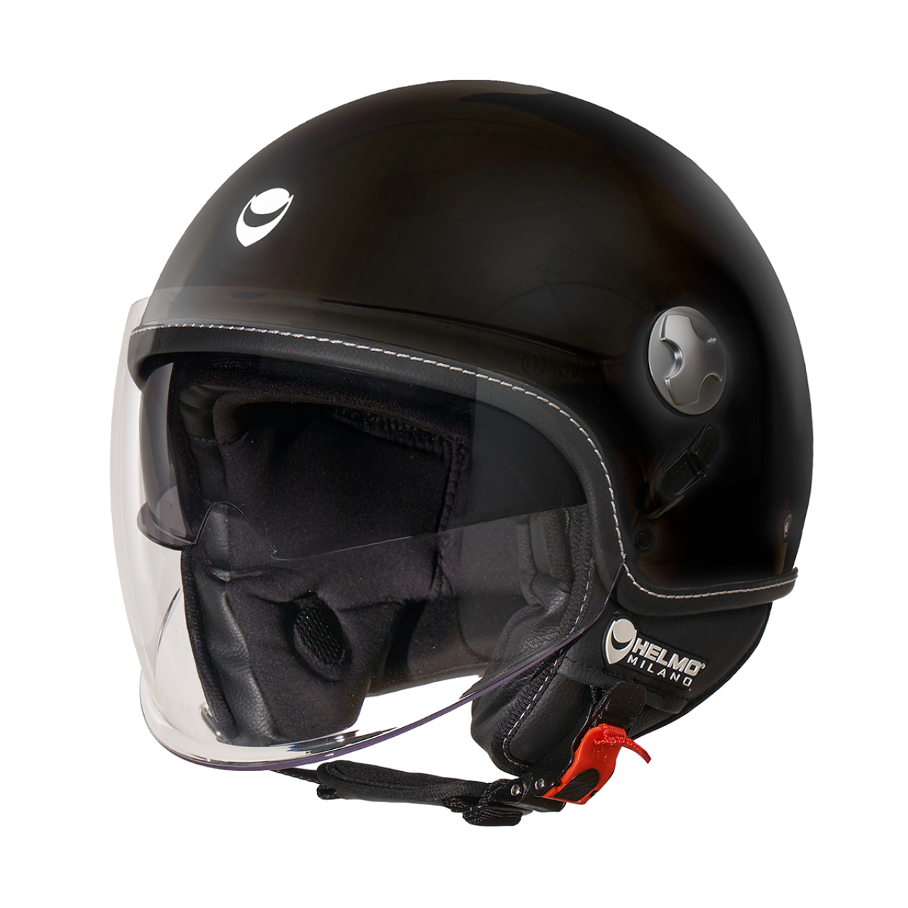 Helmo Milano Demi Jet Eos schwarz glänzend