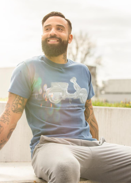 T-Shirt "Life is better on a Rally", Herren blau