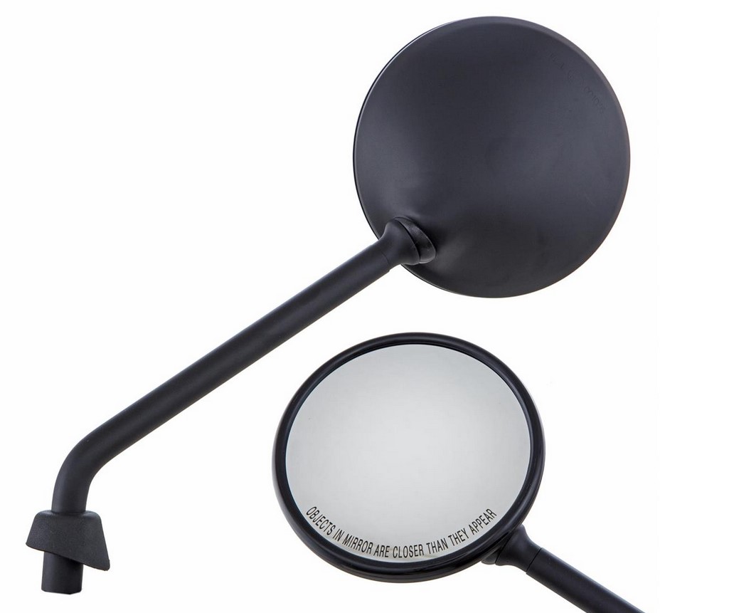 Spiegel für Vespa LX/​LXV/​S/​GTS/​GTS Super/​GTV/​GT 60/​GT/​GT L 50-300ccm, schwarz matt, links