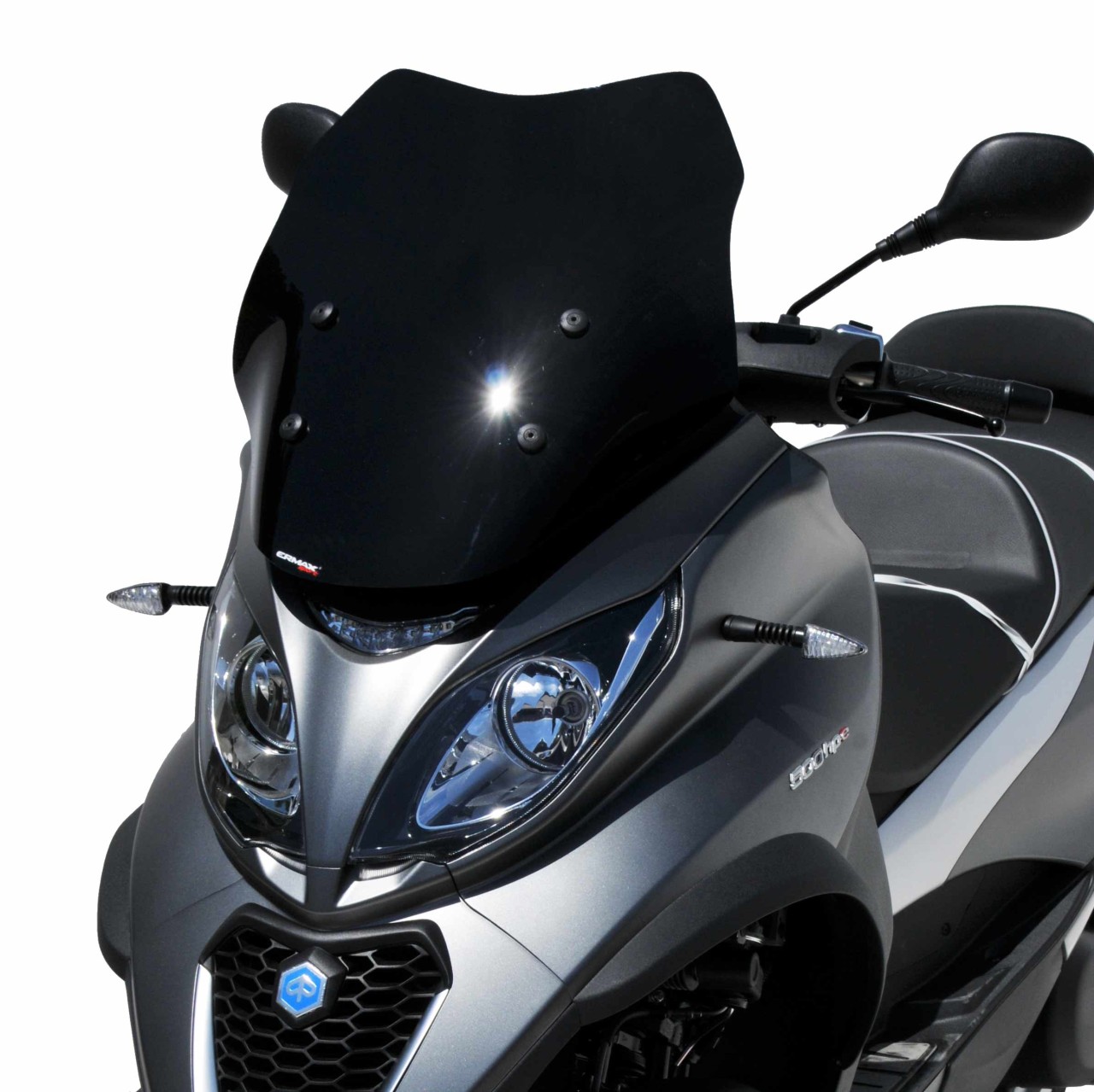 Windschild ERMAX Sport für Piaggio MP3 400 HPE (-22), schwarz