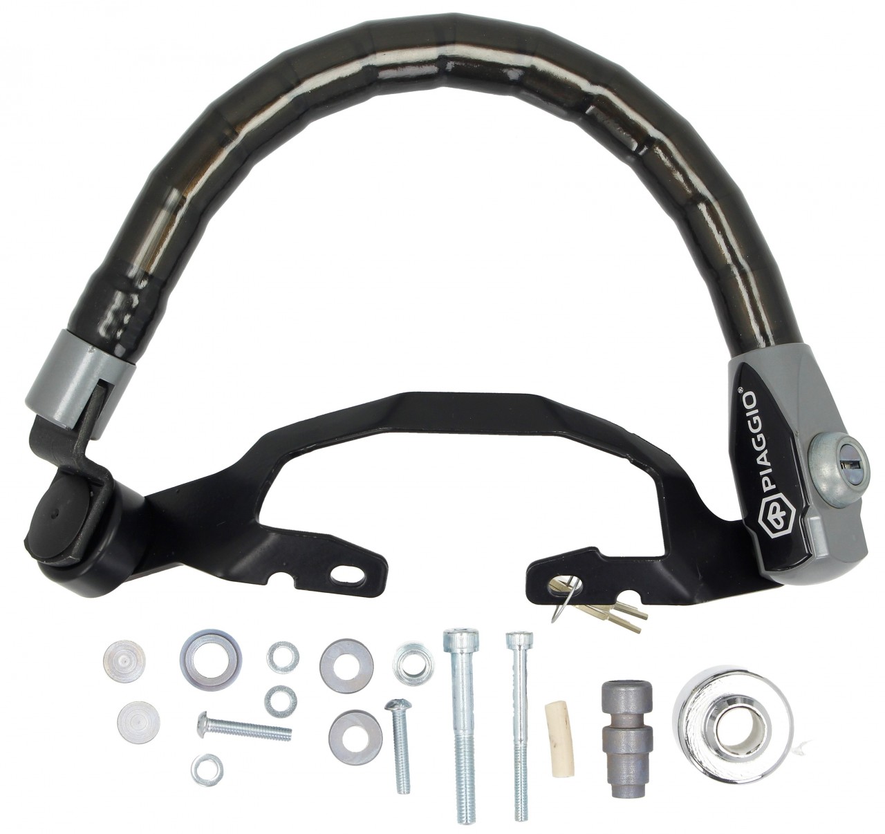 Diebstahlsicherung (Sitzbank - Lenker) standard für Piaggio Beverly HPE 300 / 310 / 400