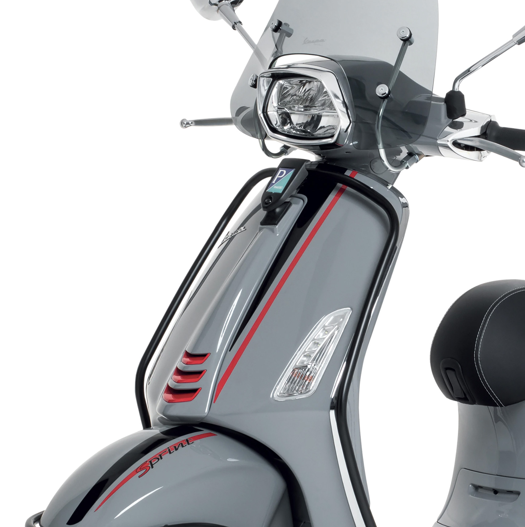 Sturzbügel vorne Vespa Primavera / Sprint / Elettrica - schwarz