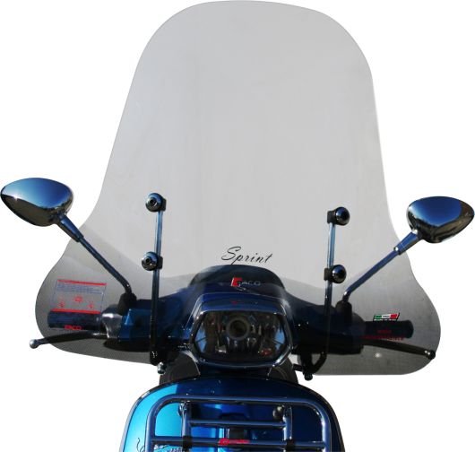 Windschild Faco hoch für Vespa Sprint - klar
