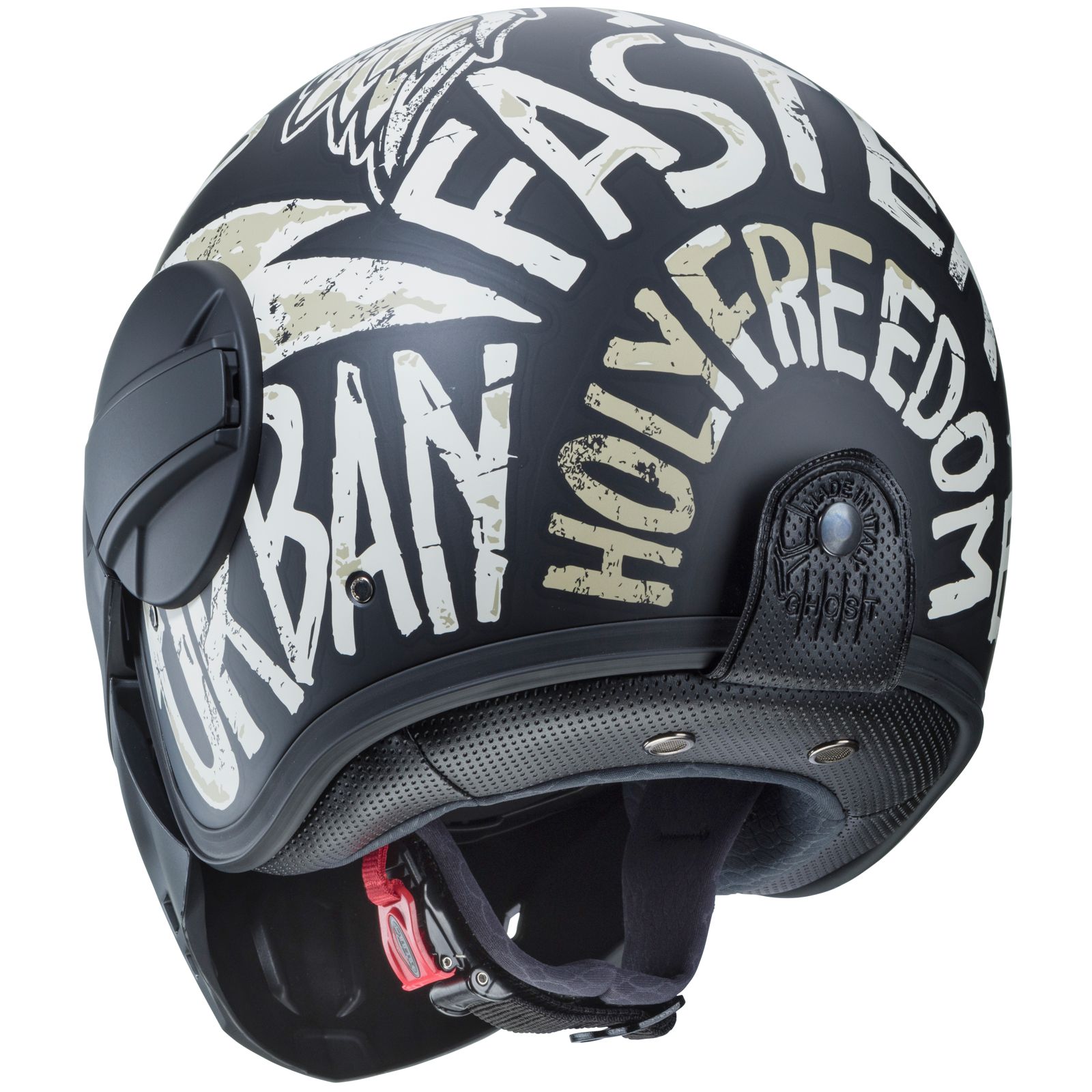 Caberg Helm Ghost Nuke, matt-schwarz/grau