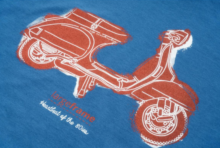 T-Shirt "PX - Heartbeat of the 80's", Herren blau