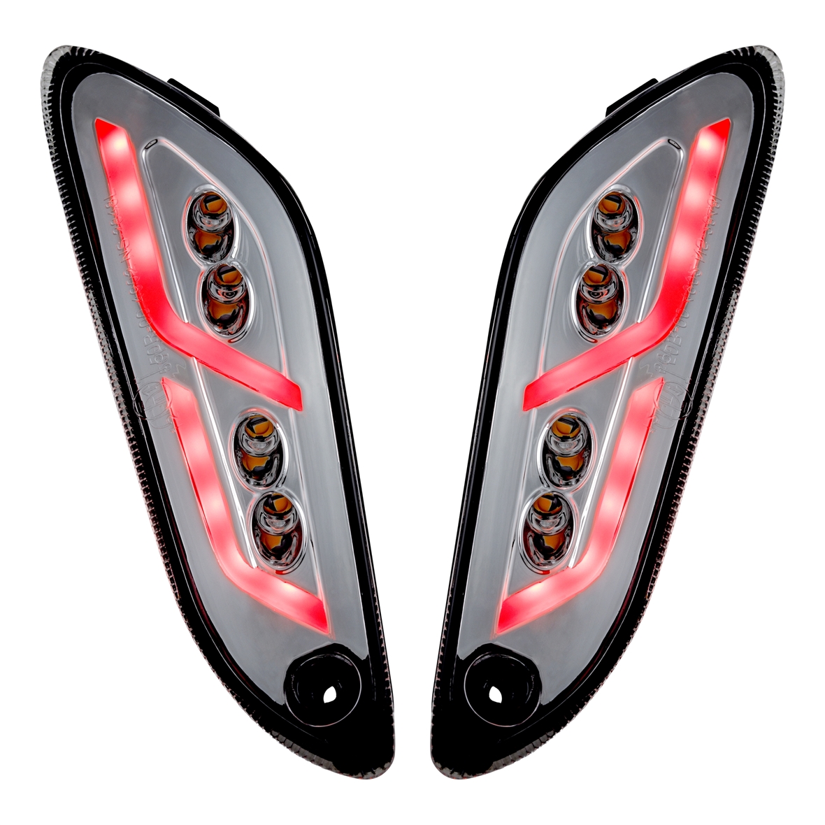 Blinker Kit hinten links / rechts LED klar für Vespa Primavera /​ Sprint 125-150ccm SIP Style