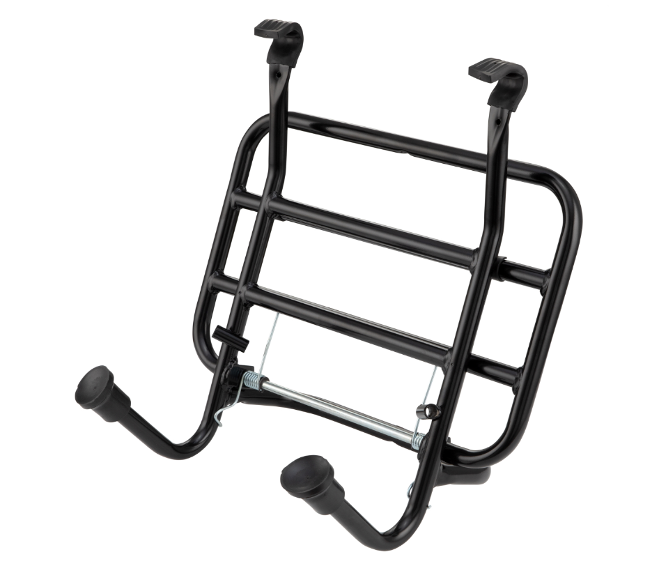 Gepäckträger vorne für Vespa PX 80-200ccm, klappbar, schwarz