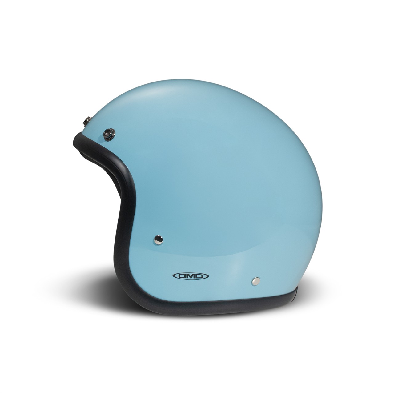 DMD Jethelm Retro, blau, glänzend, Light Blue, Fiberglas, ECE 22.06
