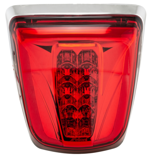 Rücklicht LED rot für Vespa Primavera/​Sprint 50-150ccm, Rand - chrom