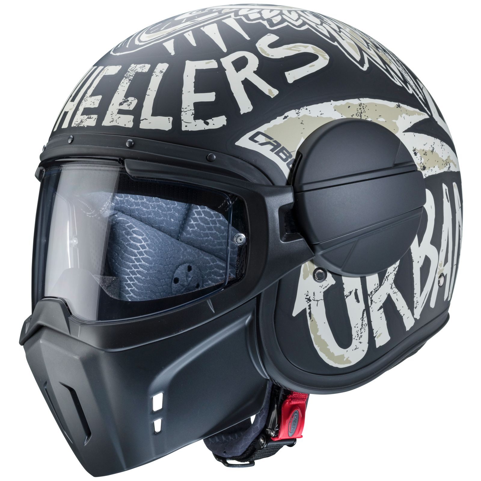 Caberg Helm Ghost Nuke, matt-schwarz/grau