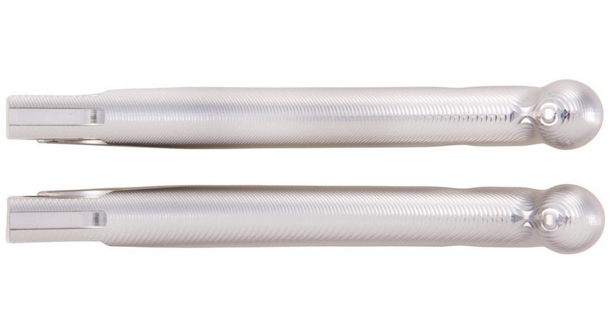 Sporthebel Set Bremse ZELIONI Shorty 3D für Vespa, rechts und links, silber eloxiert
