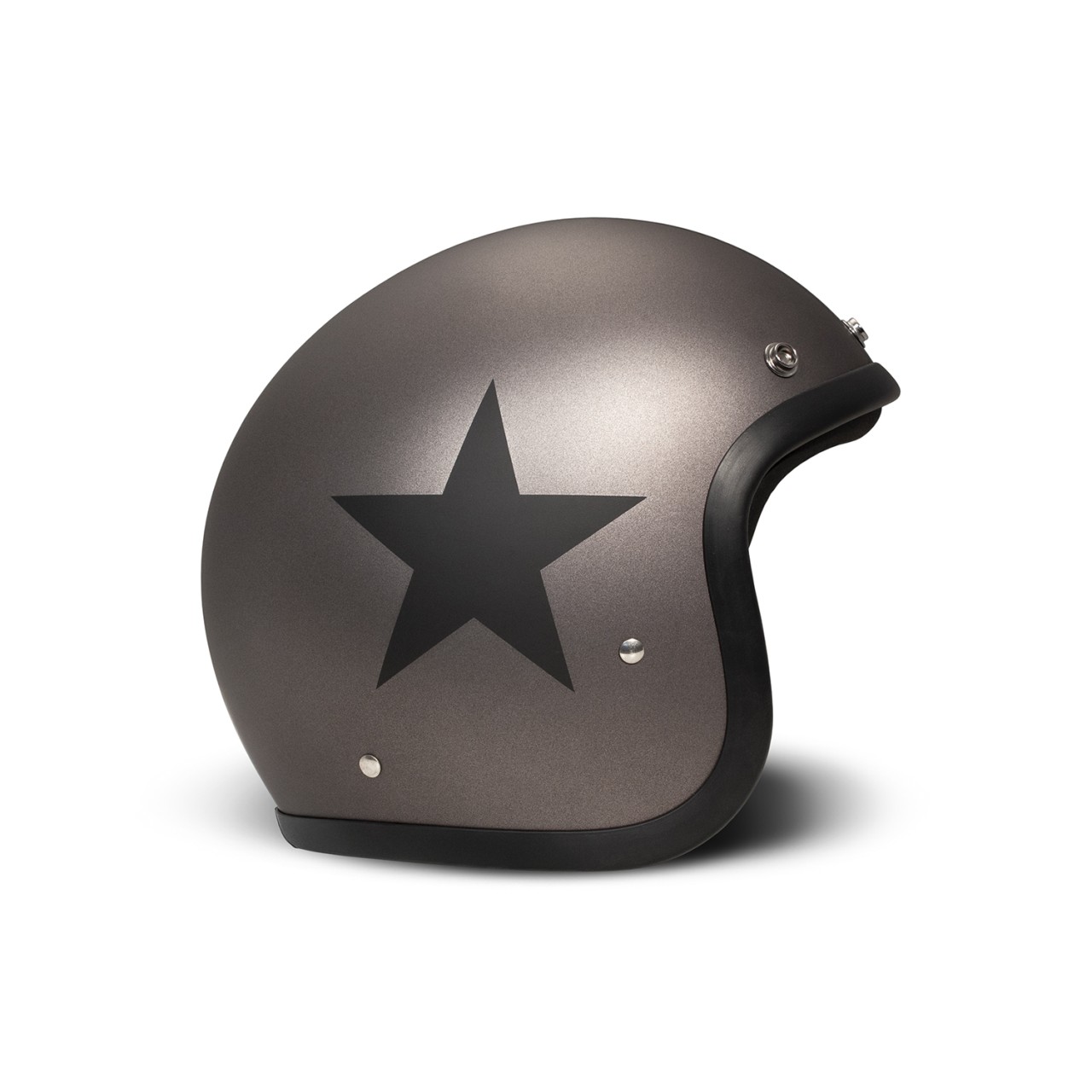 DMD Jethelm Retro, grau, matt, Star Grey, Fiberglas, ECE 22.06